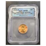 ICG Graded Satin Finish 2005-D Lincoln Penny