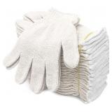 String Knit Gloves  Cotton Poly  L  12 Pairs