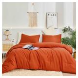 Boho King Comforter 104x90 Burnt Orange