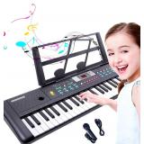 61-Key Electronic Keyboard Piano with Microphone