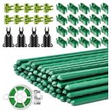 85 Pcs Garden Stakes Set  50 Pcs 59"  Sasylvia