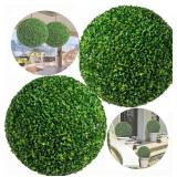 2pc Artificial Plant Topiary Ball (19 inch)