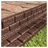 6pc Brickface Rubber Landscape Edging  4ft PCs