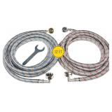 12ft Washing Machine Hoses 90 Deg Elbows