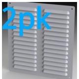 2pk Louver Kit Vent Enclosure 9.5 x 10.56