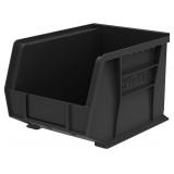 6pk Bins  11 x 8 x 7"  Black  Akro-Mils