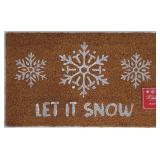 17x28in Holiday Collection Coir Rug