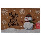 17x28in Holiday Collection Coir Rug