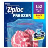 152ct Gallon Freezer Bags Ziploc