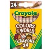 6pk Crayola Crayons - 24ct Colors of the World