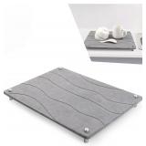 Quick Drying Stone Mat 15.7x11.8 Inch (Grey)