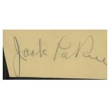 The Untouchables Jack LaRue original signature