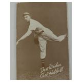 Carl Hubbell postcard