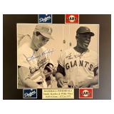 Sandy Koufax / Willie Mays signed photo