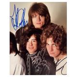 Led Zeppelin band signed photo