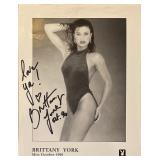 Brittany York signed photo