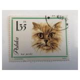 1964 Cat Stamp - Poland