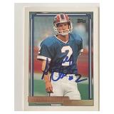 Buffalo Bills Steve Christie 1992 Topps #755 signe