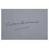 Star Wars Alec Guinness signature slip