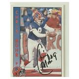 Buffalo Bills Chris Mohr 1992 Pacific #342 signed