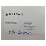 Delta Former CEO Richard H. Anderson signed busine