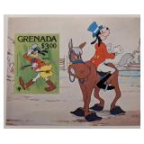 Grenada 1979 Goofy Disney Souvenir Stamp Sheet