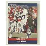 Buffalo Bills Nate Odomes 1990 NFL #37 signed card