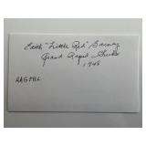 Edith Barney  original signature