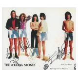 The Rolling Stones signed photo