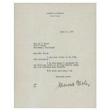 James A. Farley signed letter