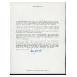 Artist Dean Koontz signed letter