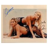 Blondage Janine and Julia Ann signed photo