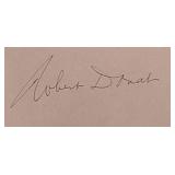 Robert Donat signature slip