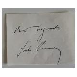 John F. Kennedy original signature