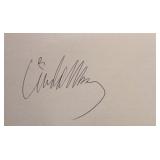 Linda McCartney signature slip