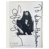 Model Stephanie Seymour signed photo