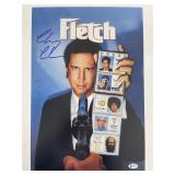 Fletch Chevy Chase signed mini poster - Beckett au