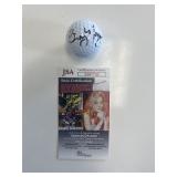 Caddyshack Cindy Morgan signed golf ball. JSA