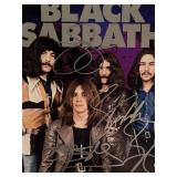 Black Sabbath band signed photo