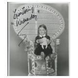 Wednesday Addams signed photo. GFA Authenticated