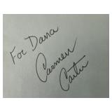 Star Trek writer Carmen Carter autograph