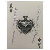 Frederick C Blesse Signed Ace of Spades Card.