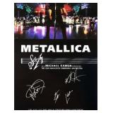 Metallica signed "S&M" promo poster