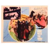 Gone With The Wind cast signed lobby card