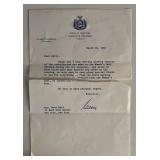 Nelson A. Rockefeller signed letter