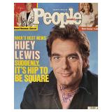 Huey Lewissigned magazine cover