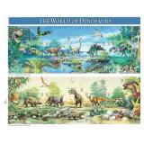 The World of Dinosaurs Stamp Sheet