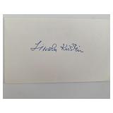 Lincoln Kirstein original signature