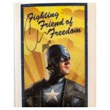 Captain America Marvel signed postcard