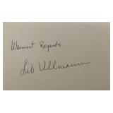 Liv Ullmann original signature